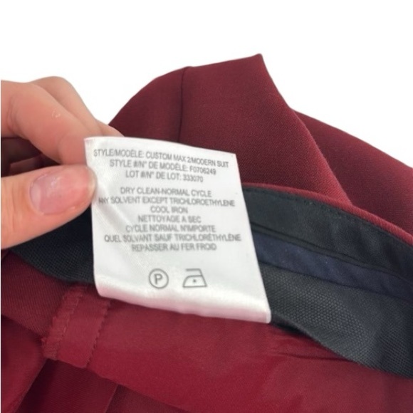 Theory suit blazer dress pants burgandy career business blazer sz 2 pants sz 0 - Picture 10 of 16